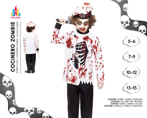DISFRACE COCINERO ZOMBIE TALLA 13-15 24474