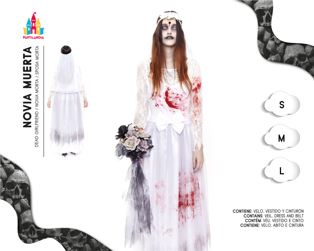 DISFARCE NOVIA MUERTA TALLA S 24496