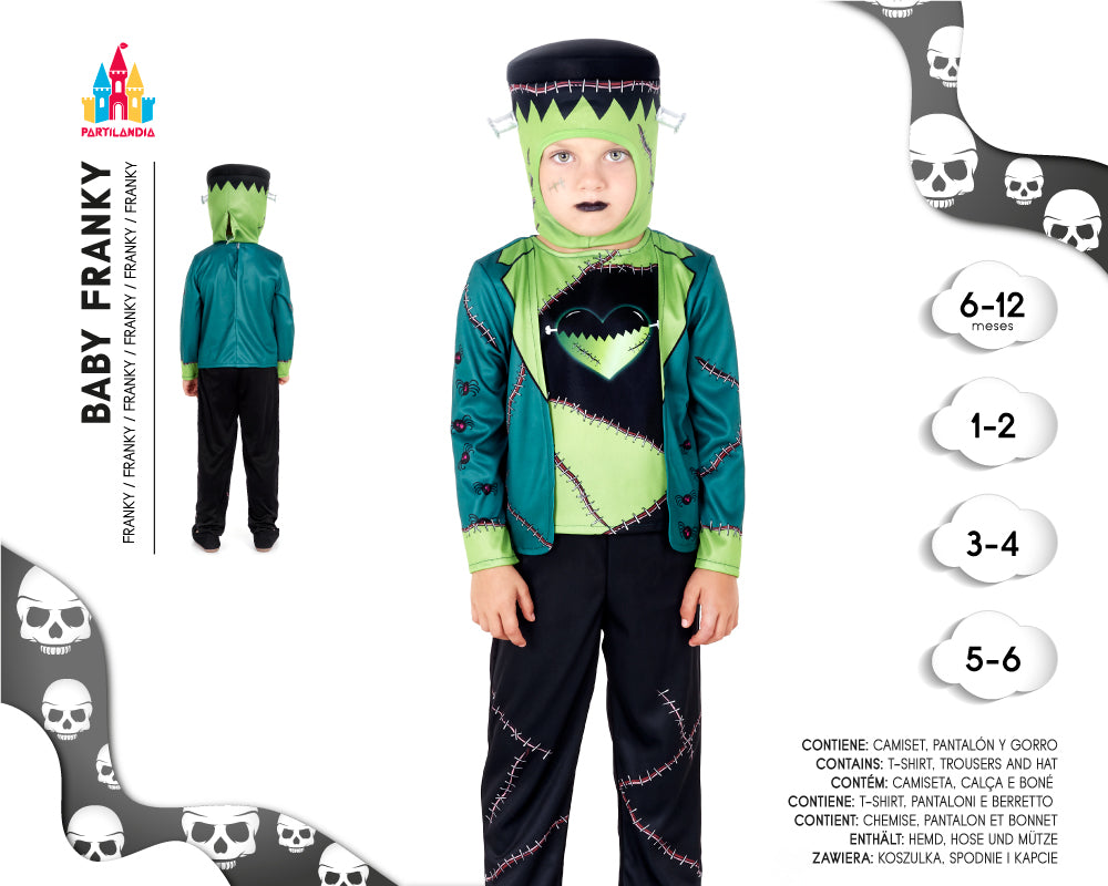 DISFRACE BABY FRANKY TALLA 6-12M 24508