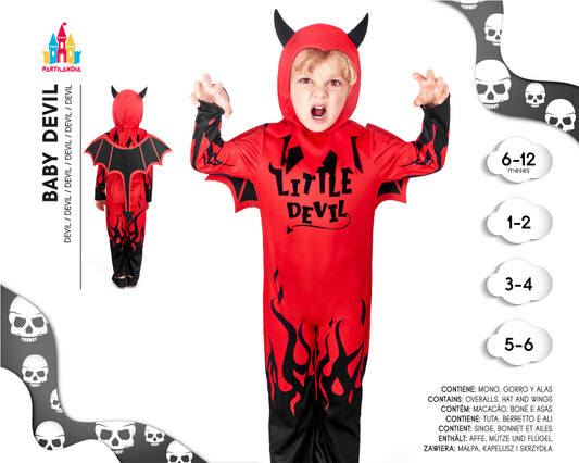 DISFRACE BABY DEVIL TALLA 6-12M 24511