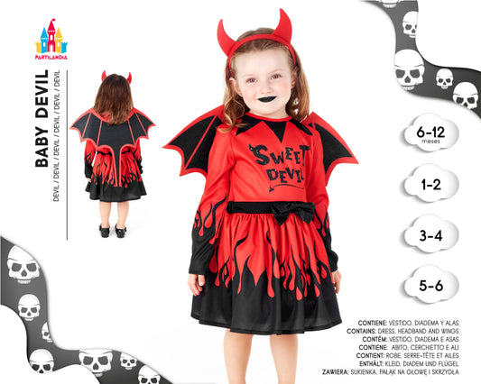DISFRACE BABY DEVIL TALLA 1-2 24516