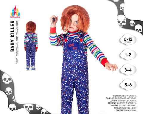 DISFRACE BABY KILLER DOLL TALLA 6-12M 24527