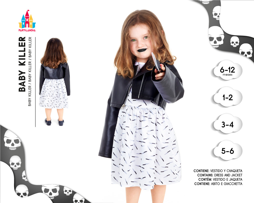 DISFRACE BABY BAD DOLL TALLA 1-2 24532
