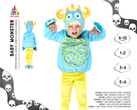 DISFRACE BABY MONSTER TALLA 6-12M 24543