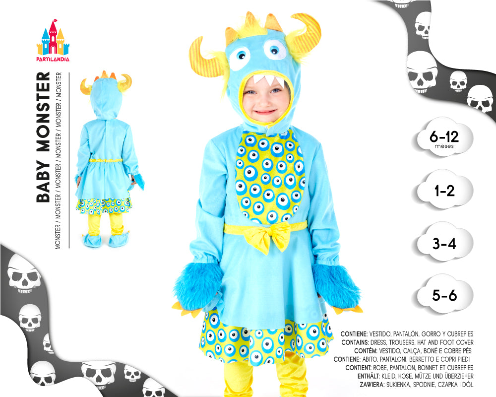 DISFRACE BABY MONSTER TALLA 3-4 24549