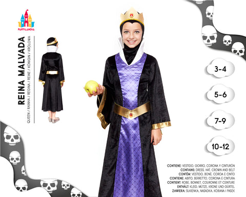 DISFRACE REINA MALVADA TALLA 3-4 24554