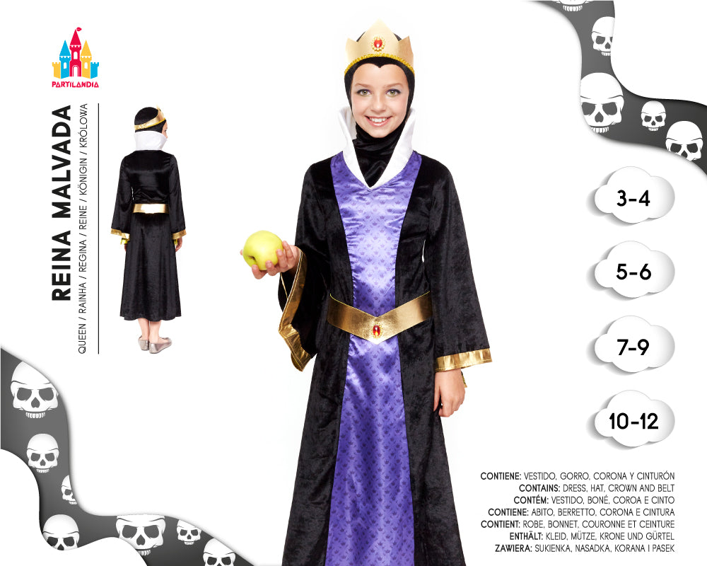 DISFRACE REINA MALVADA TALLA 7-9 24556