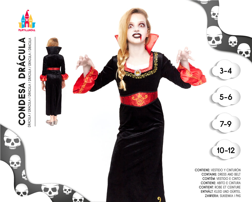 DISFRACE VAMPIRESA TALLA 7-9 24610