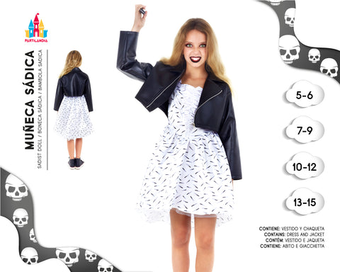 DISFARCE MUNECA SADICA TALLA 5-6 24612
