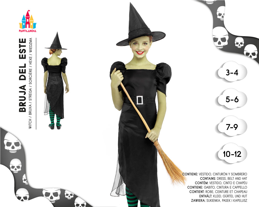 DISFRACE BRUJA DEL ESTE TALLA 4-6 24697