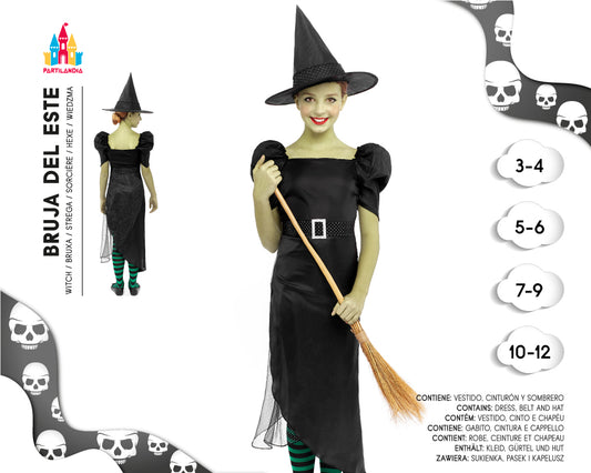 DISFRACE BRUJA DEL ESTE  TALLA 10-12 24699