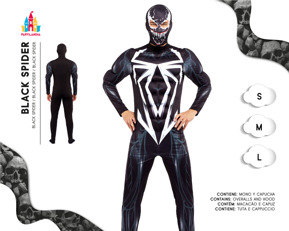 DISFRACE BLACK SPIDER TALLA  S 24710