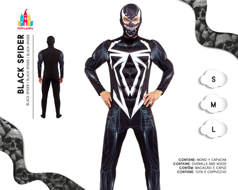 DISFRACE BLACK SPIDER TALLA  S 24710
