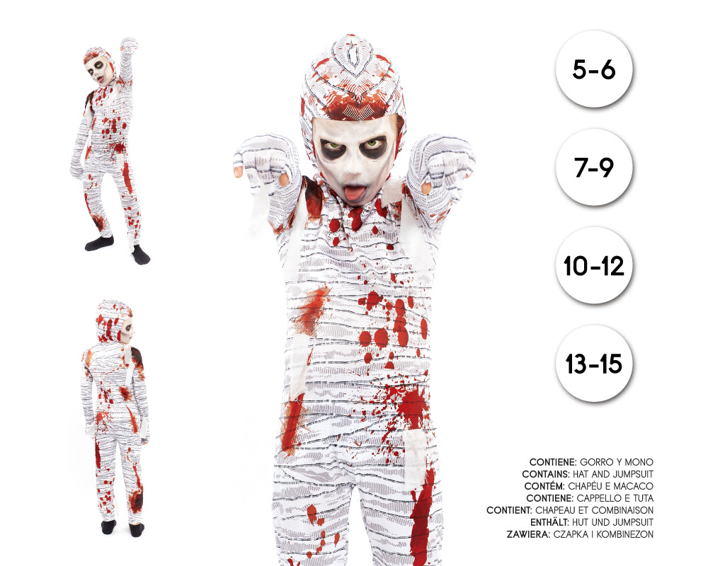 DISFRAZ DE NINO DE MOMIA SANGRIENTA