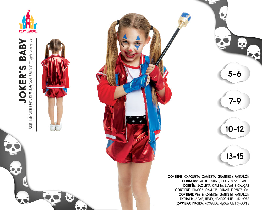 DISFRACE JOKERS BABY TALLA 5-6 25094