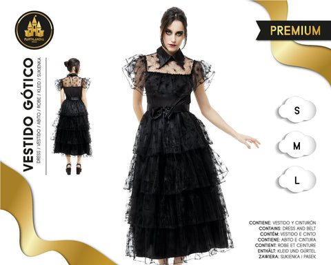 DISFRACE VESTIDO GOTICO  TALLA M 25103