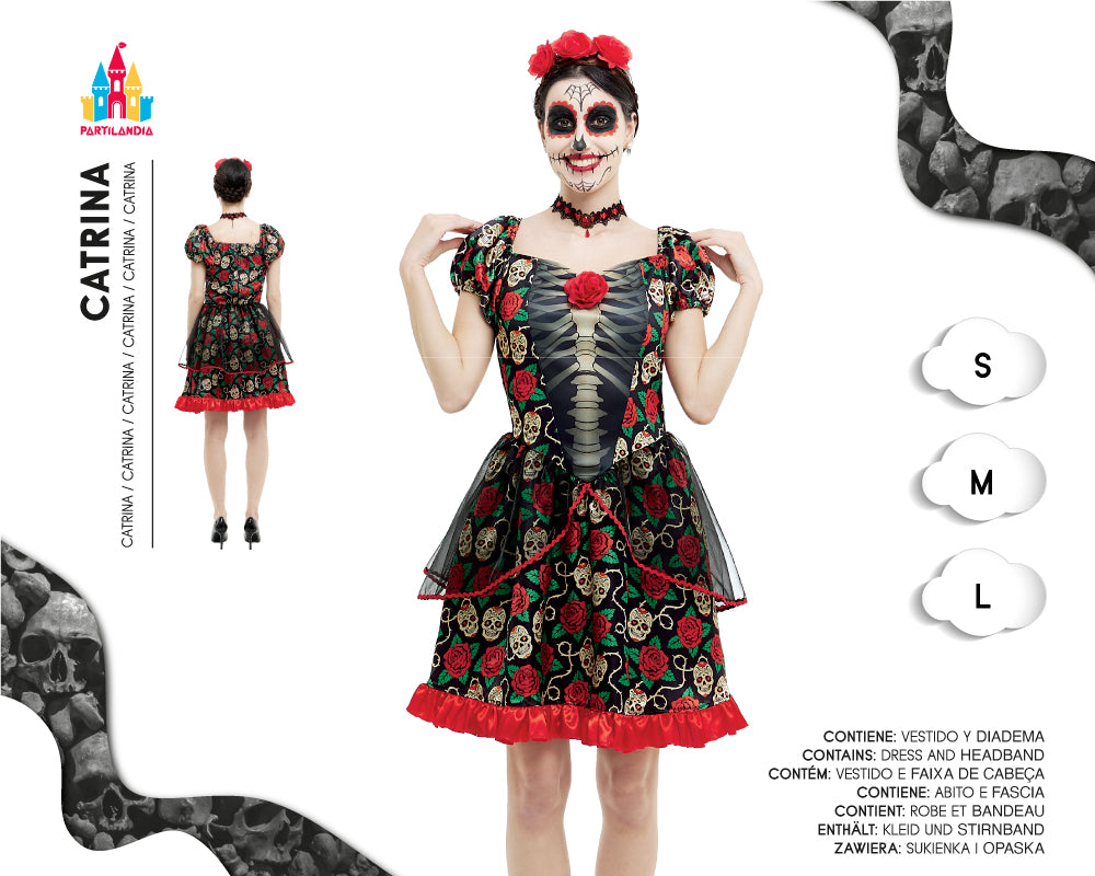 DISFRACE CATRINA TALLA   L 25118