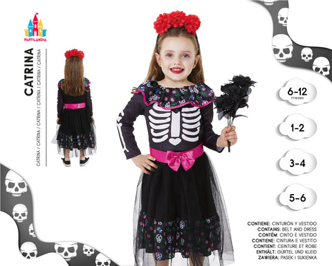 DISFRACE CATRINA BABY TALLA 6-12M 25142