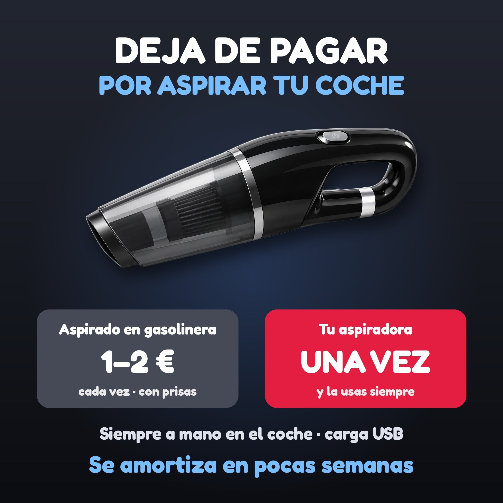 Ahorra dinero con tu propia aspiradora de coche
