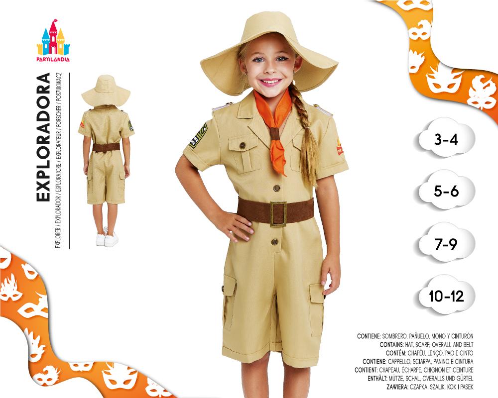 Disfraz de Exploradora Aventurera Infantil