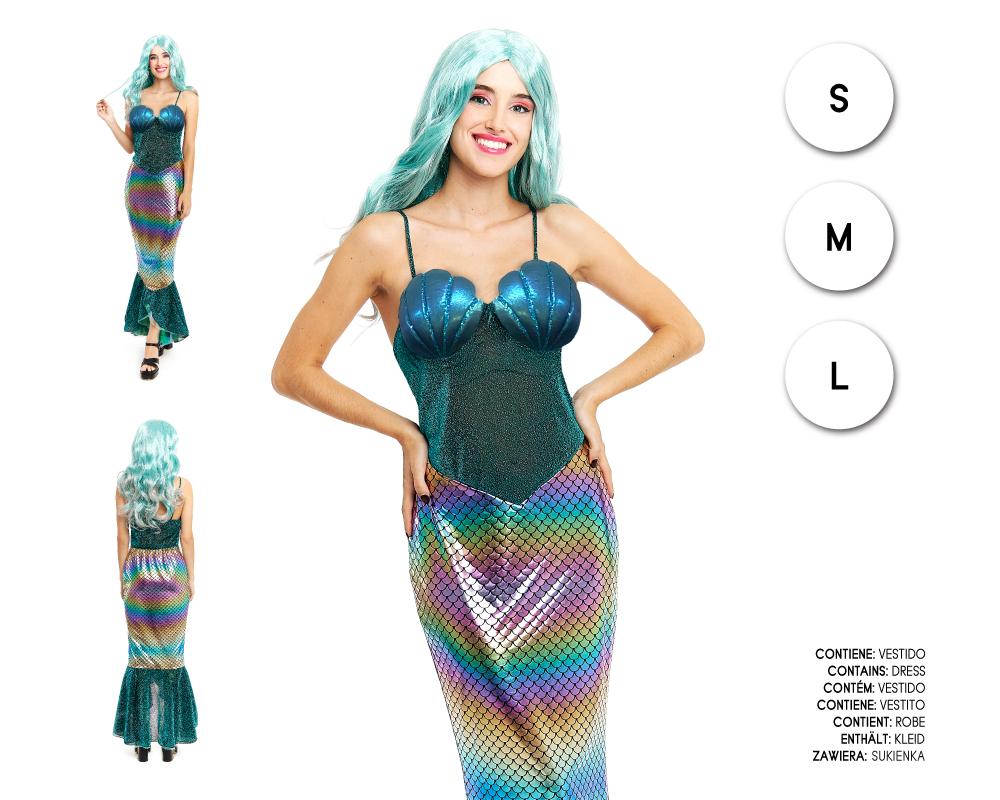 Disfraz de Sirena Azul Infantil