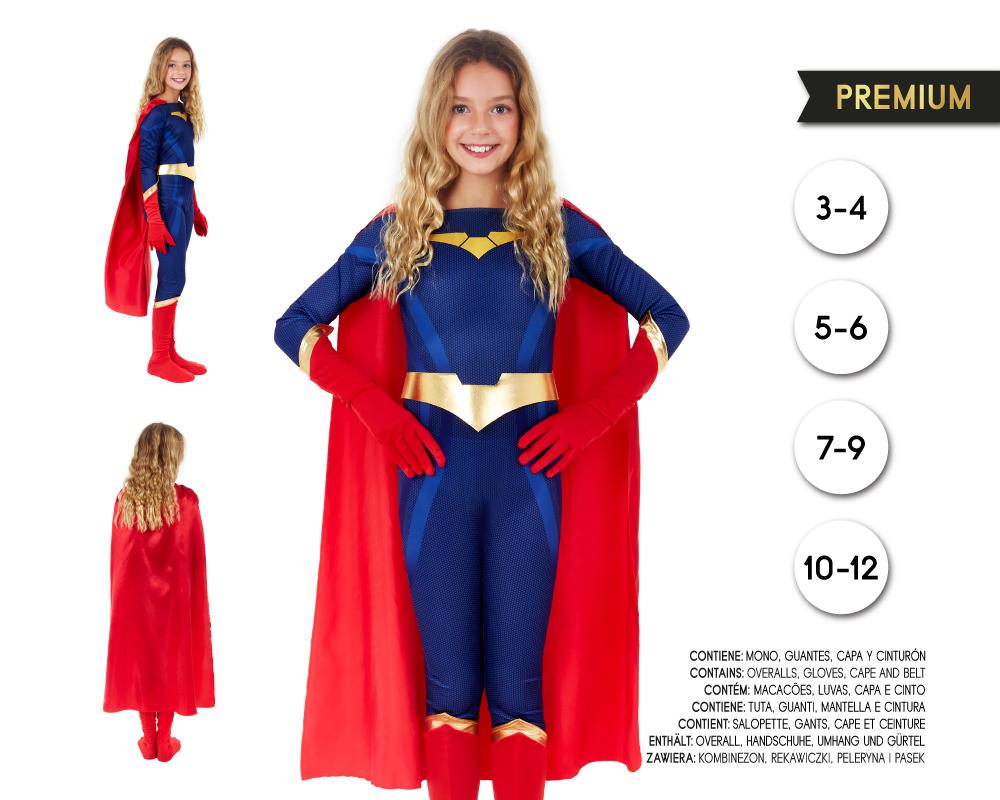 Disfraz de Super Heroína Premium para Niña