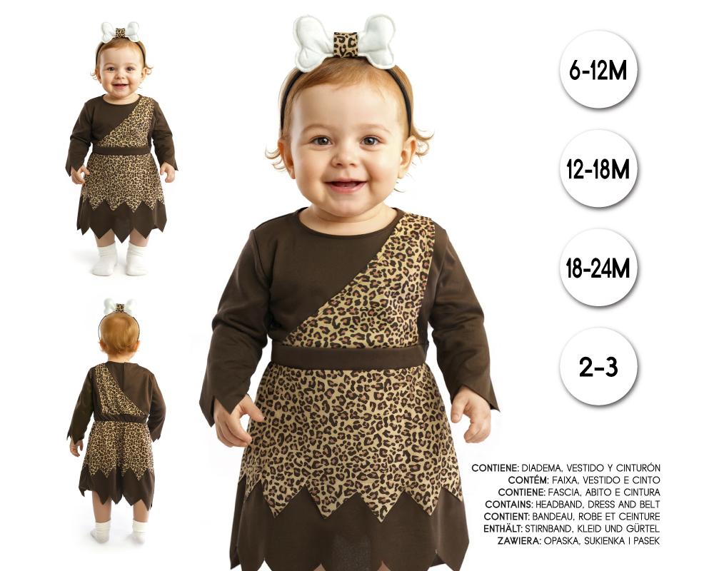 Disfraz de Cavernícola Baby para Niña