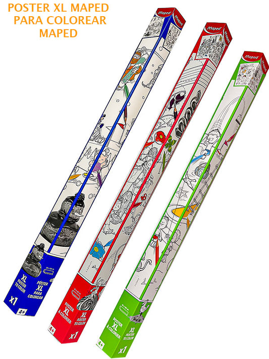 POSTER XL PARA COLOREAR 1UND MAPED