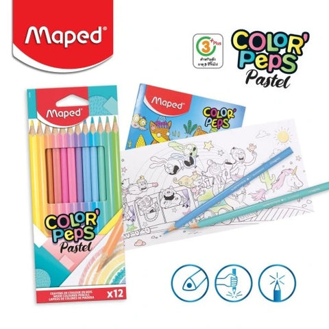 LAPICES DE 24 COLORES COLOR'PEPS. ESTUCHE DE MAPED