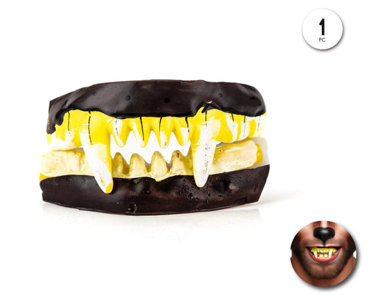 DENTADURA DOBLE  HOMBRE LOBO