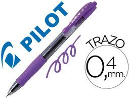 BOLIGRAFO PILOT G2 0.7 VIOLETA PASTEL