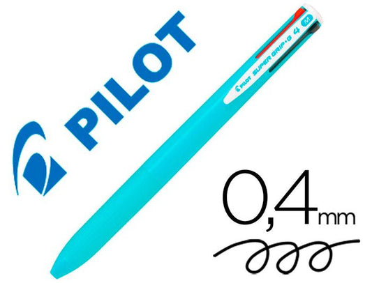 PILOT BOLI SUPERGRIP 4COLOR CELESTE