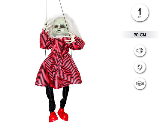 MUNECA EN COLUMPIO DE 90CM