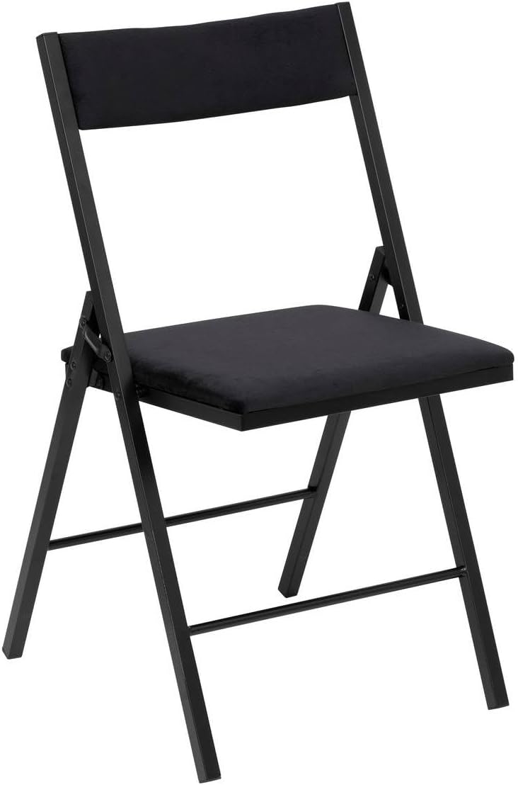 Silla Plegable Premium Terciopelo (79x43cm) - Diseño Compacto y Elegante