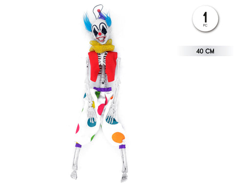 ESQUELETO DE  PAYASO 40CM