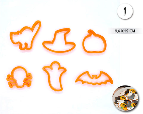 MOLDE DE GALLETAS CON FORMAS DE HALLOWEEN