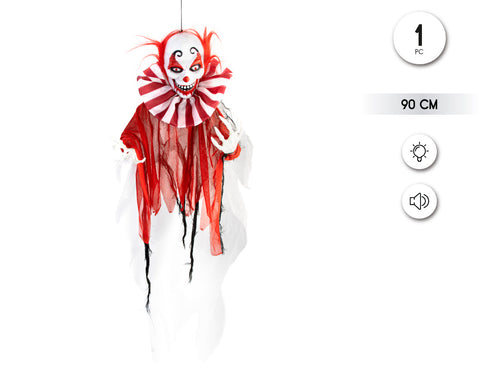 COLGANTE PAYASO LUZ Y SONIDO 90*75