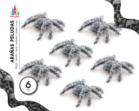 PACK 6 ARANAS PELUDAS