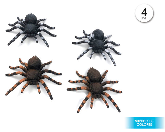PACK 4 ARANAS DE COLORES