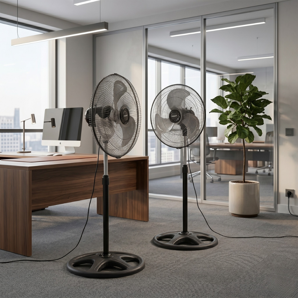 Pack 2 Ventiladores de Pie 80W Pro | Alta Potencia y Rendimiento | Pack Doble (2 Unidades) (copia)