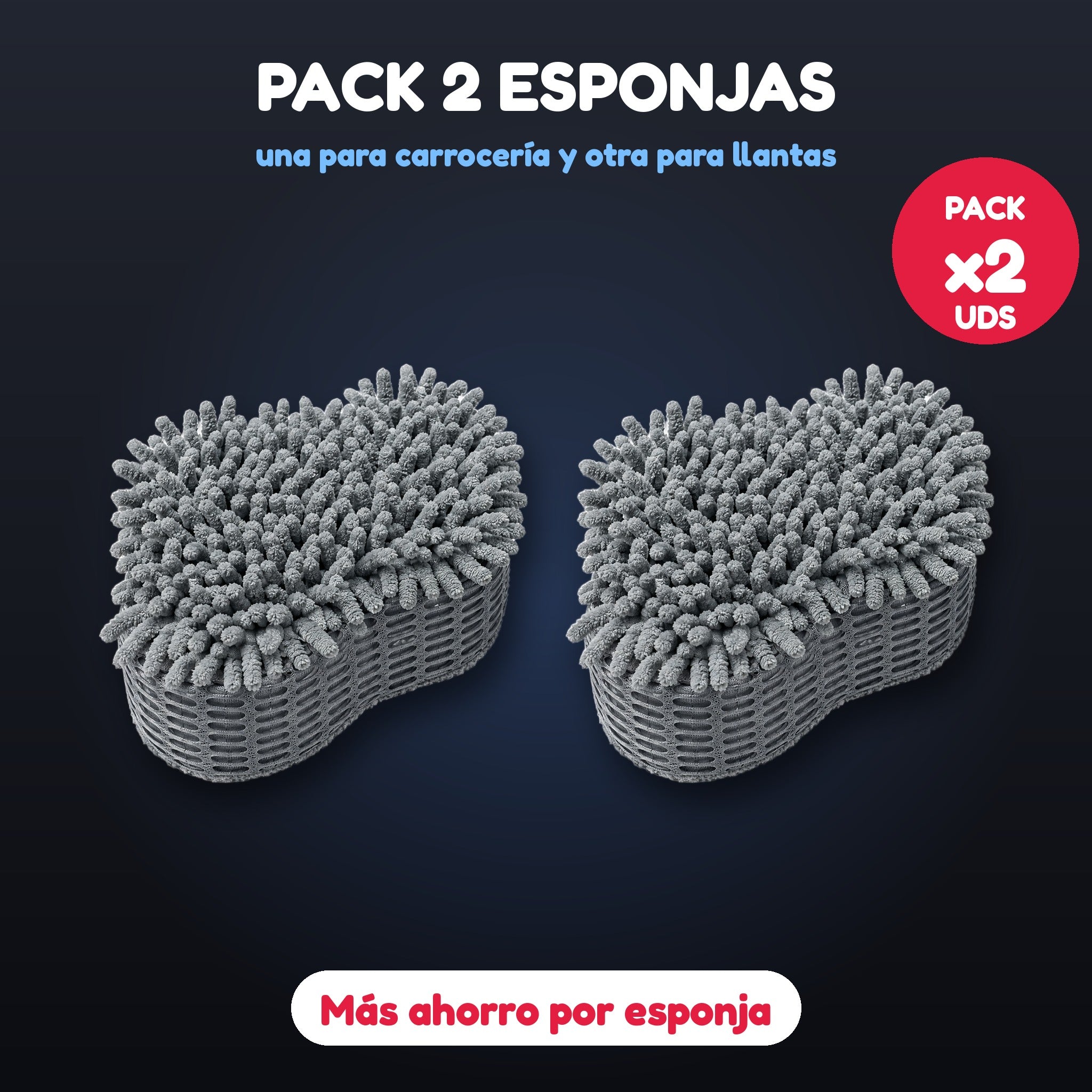 Pack 2 esponjas de lavado