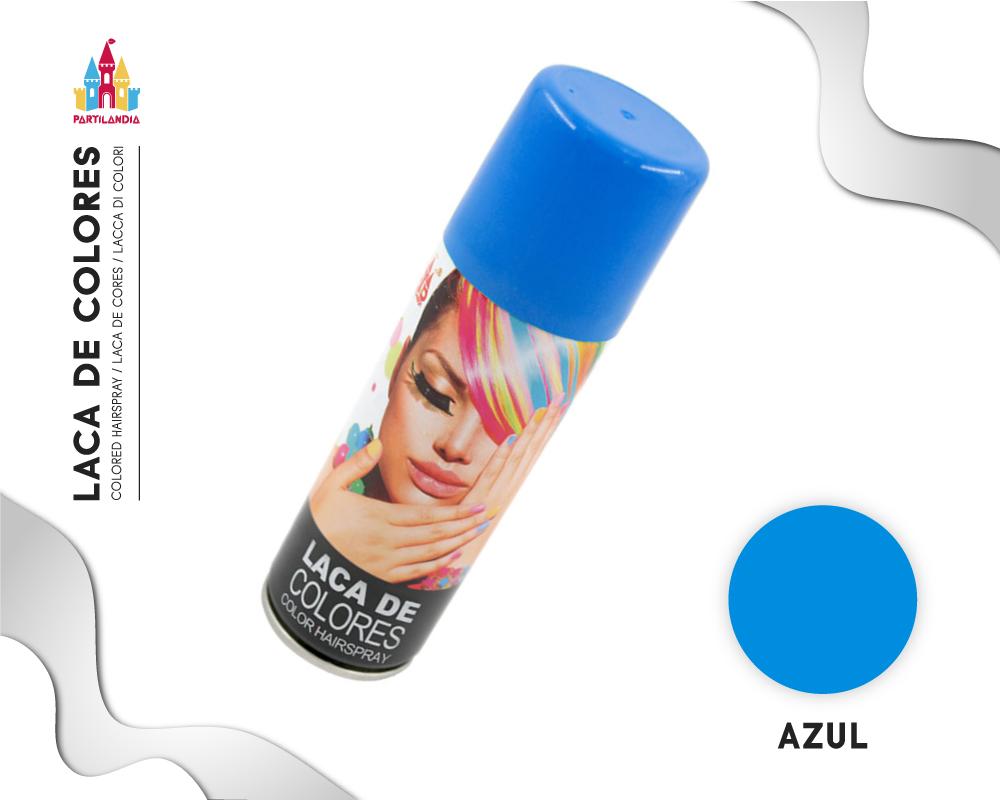 Laca Color Azul para el Pelo - Disfraces y Carnaval