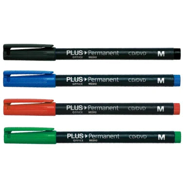 Rotulador Permanente Plus Office Permanent Medio 1 mm. Colores Surtidos Blíster /4 ud