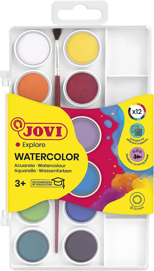 ACUARELA JOVI 12 PASTILLAS
