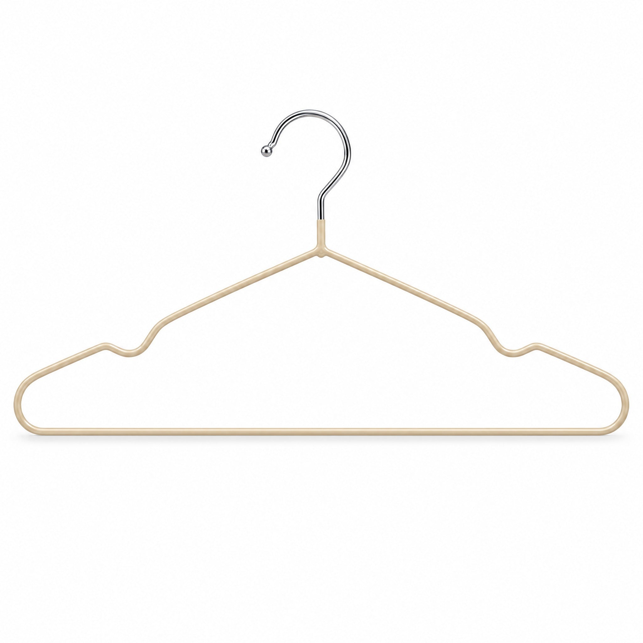 Percha de metal beige ultrafina