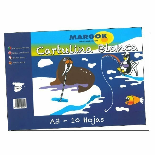 BLOC CARTULINA A3 BLANCA MANUALIDADES MARGOK