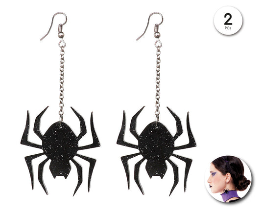 PENDIENTES DE ARANA DE BRILLO