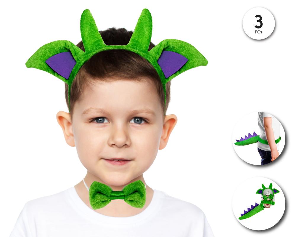 Set Disfraz de Dragón Infantil 3 Piezas