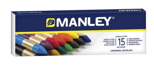 BLISTER CERAS 15 COLORES MANLEY