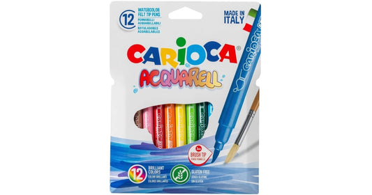 ROTULADOR CARIOCA ACUARELABLE 12 COLORES